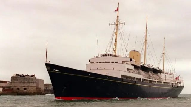 The last Royal Yacht, Britannia, prior to it's decommissioning in 1997