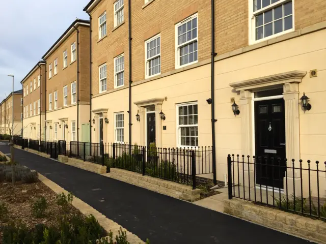 Some of the finished houses at Prior's Hall