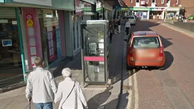 A payphone in Nantwich