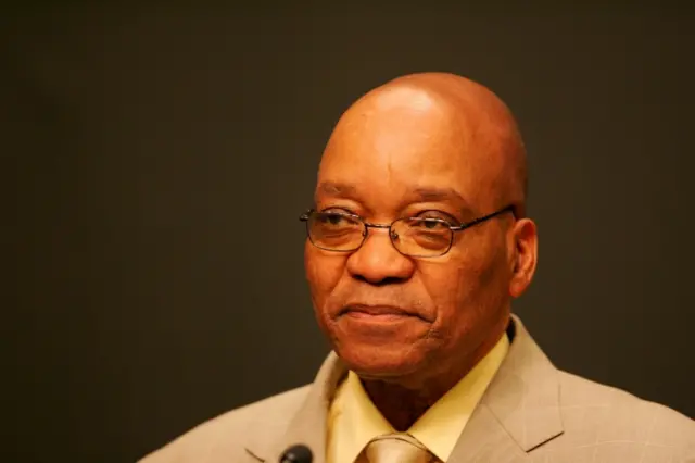 President Jacob Zuma addresses a press conference after his dismissal as Deputy President by then President Thabo Mbeki in Cape Town, South Africa June 14, 2005