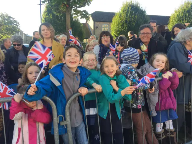 Crowds in Poundbury