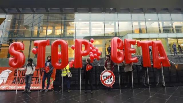 Anti-CETA protest in Luxembourg