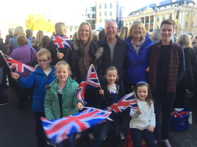 Crowds in Poundbury