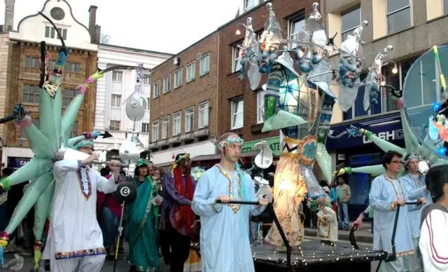 Diwali parade in Northampton