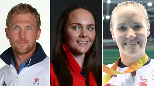 Alex Gregory, Lauren Rowles and Claire Cashmore