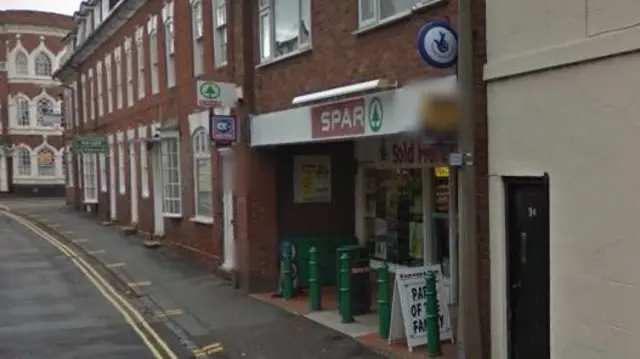 Spar shop in Brewood