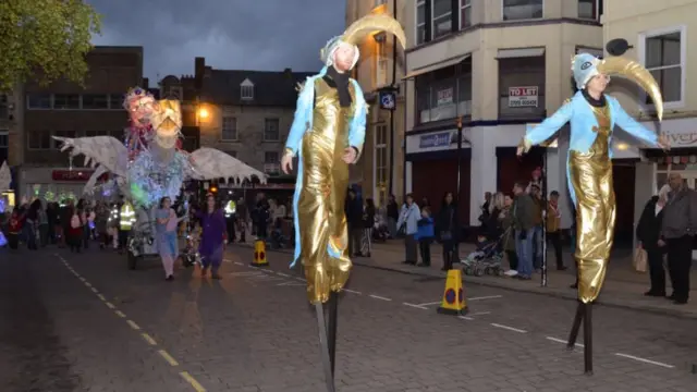 Diwali parade in Northampton 2013