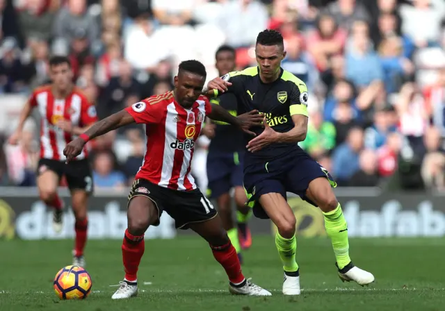 Jermain Defoe and Kieran Gibbs