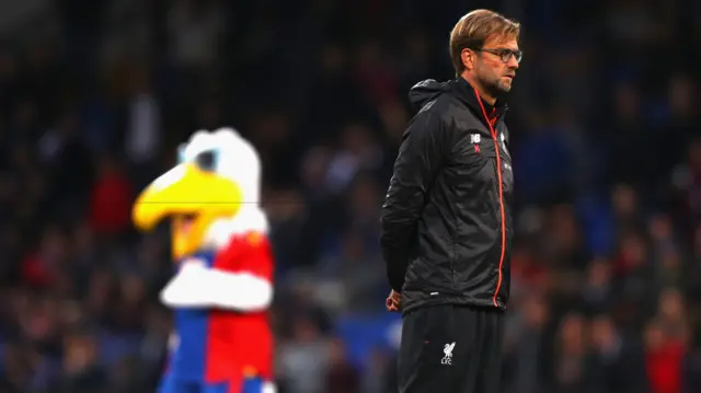 Klopp and the Palace mascot