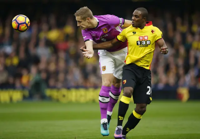 Odion Ighalo and Michael Dawson