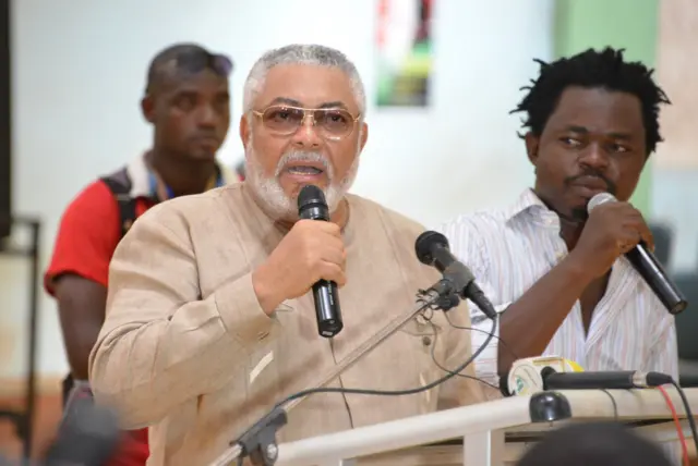 Former president of Ghana John Jerry Rawlings