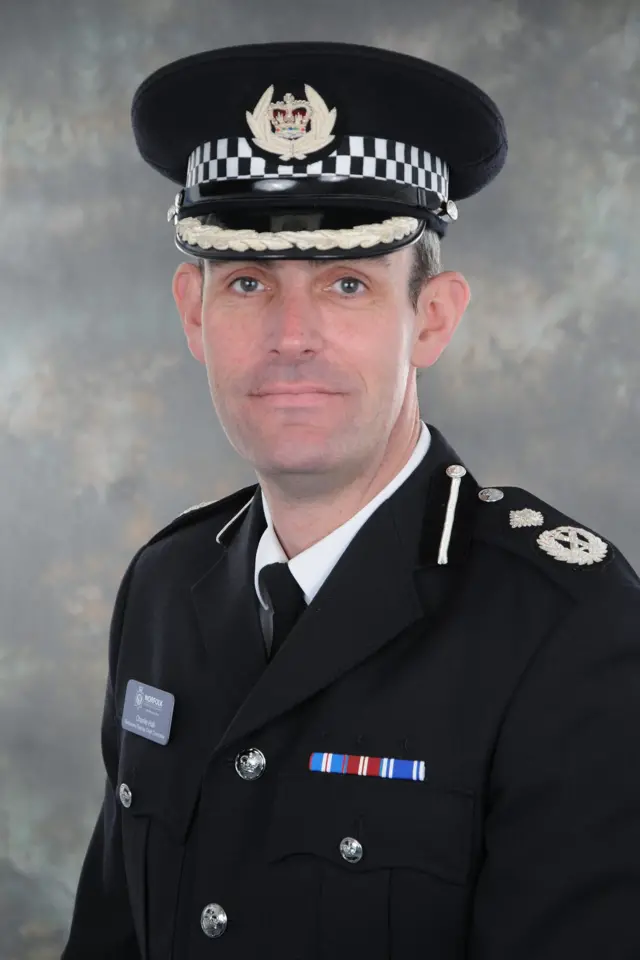 Chief constable Charlie Hall of Hertfordshire Constabulary