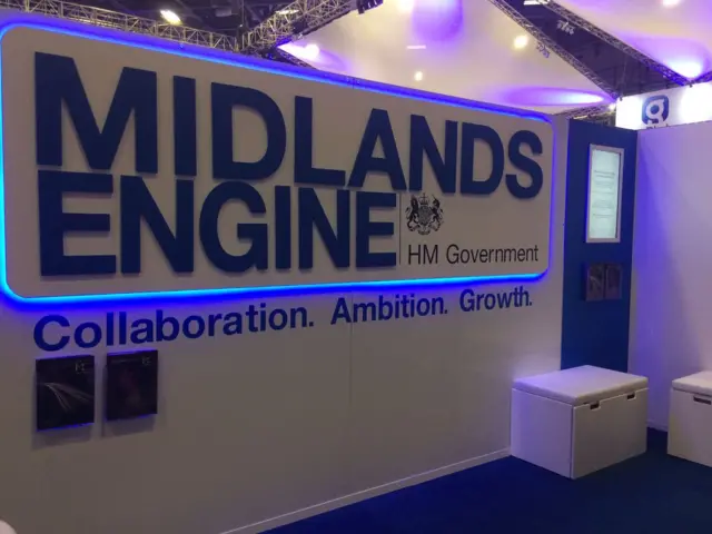 Midlands Engine stand at the Conservative party conference