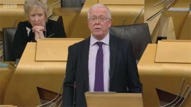 SNP MSP Bruce Crawford said it was "unacceptable" that Mr Mackay would not publish some scenario planning