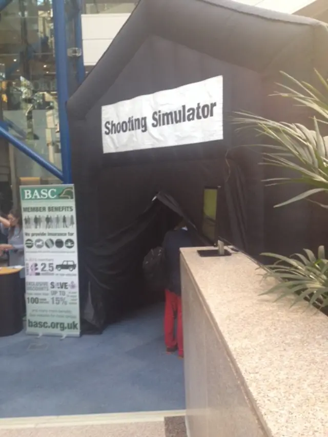 Shooting range at Tory conference