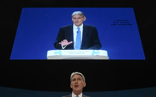 Philip Hammond delivers speech