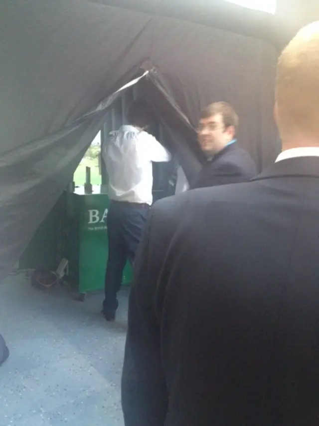 rifle range at Tory conference