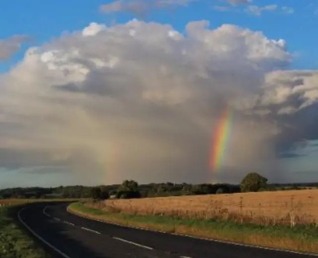 rainbow in a cloud