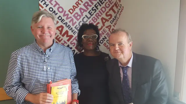 Ian Hislop, Nick Newman and Paulette Edwards