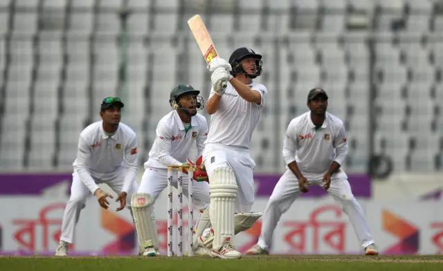 Gary Ballance loses his wicket