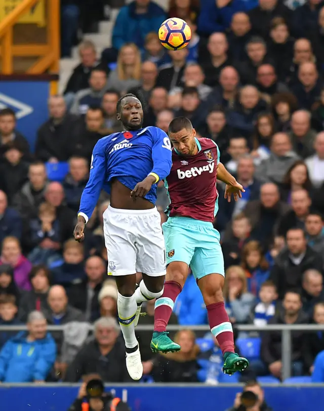 Romelu Lukaku and Winston Reid