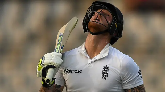 Ben Stokes walks off