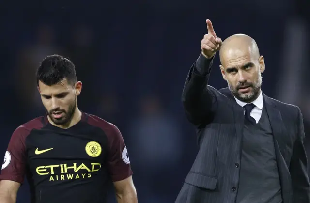 Aguero and Guardiola