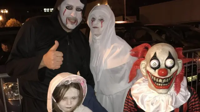 Family fun at Halloween carnival