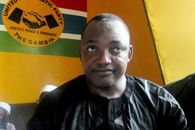 Adama Barrow in Banjul on September 1, 2016.