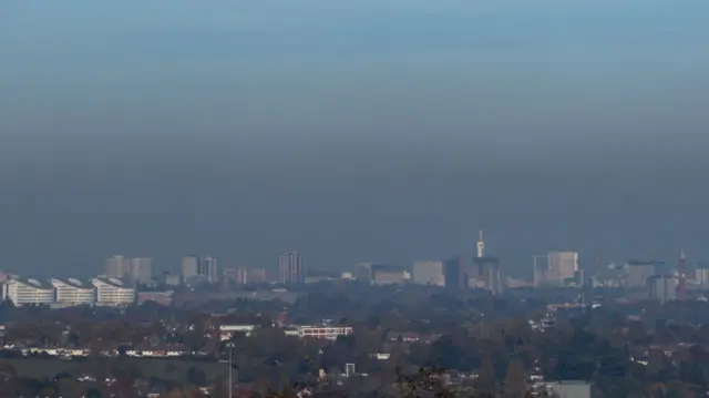 View from the Lickey Hill over Birmingham