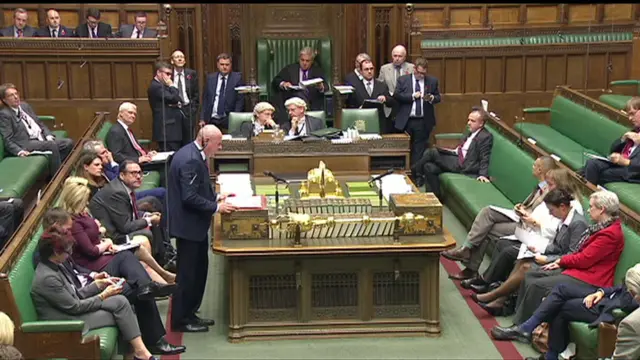 Damian Green addresses the Commons