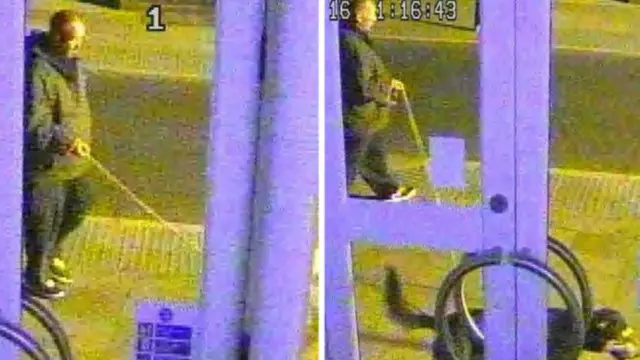 CCTV images of Shane Ley