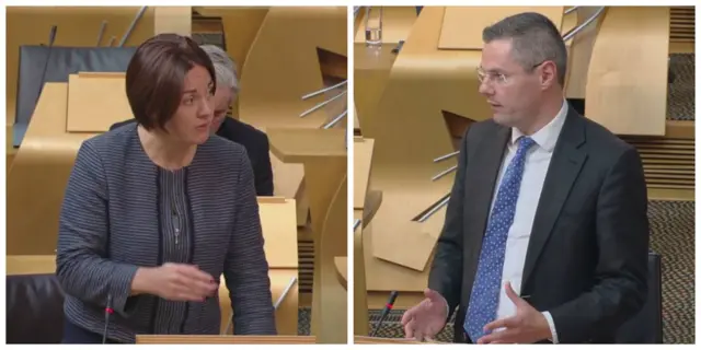 Kezia Dugdale and Derek Mackay