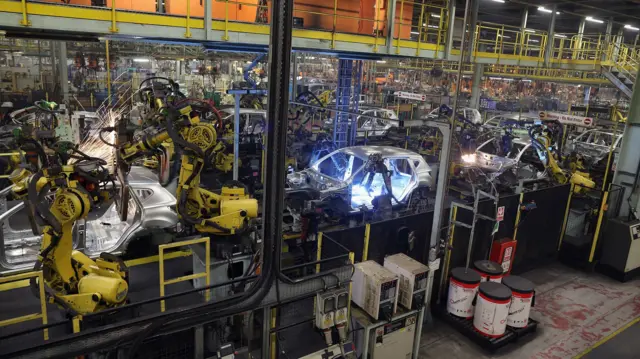 Nissan car plant in Sunderland