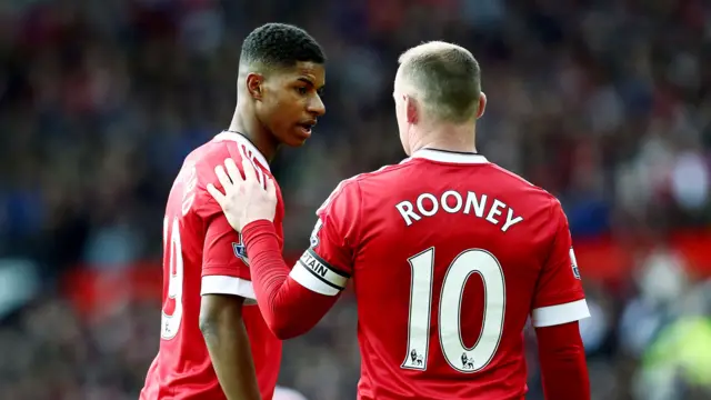 Marcus Rashford Wayne Rooney