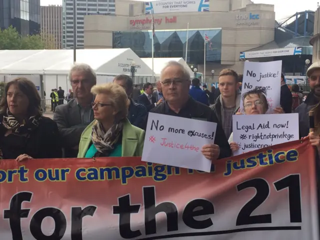 Families protesting