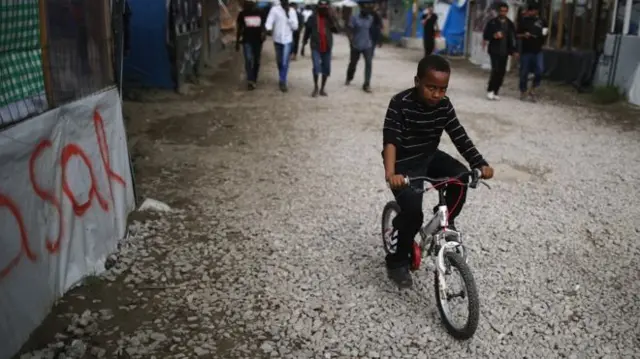 the Jungle camp in Calais