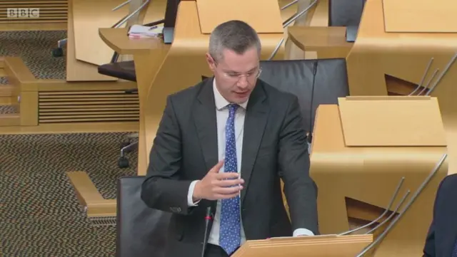 Finance Secretary Derek Mackay