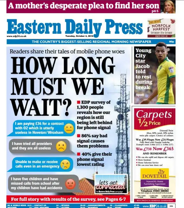 Front page of EDP