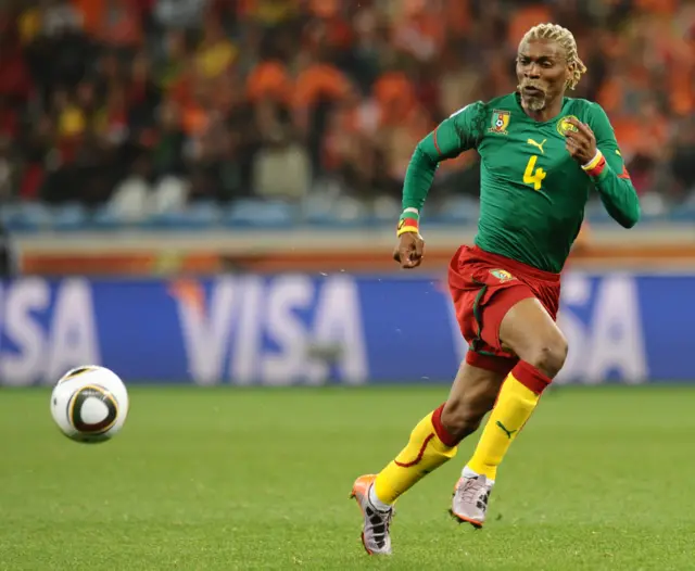 Rigobert Song during the 2010 World Cup