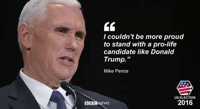 Mike Pence: 'I couldn't be more proud to stand with a pro-life candidate like Donald Trump'