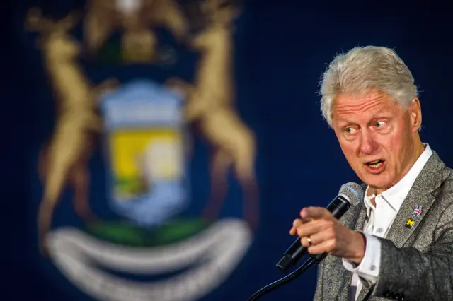 Former President Bill Clinton in Michigan