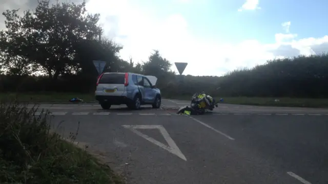 A12 crash scene