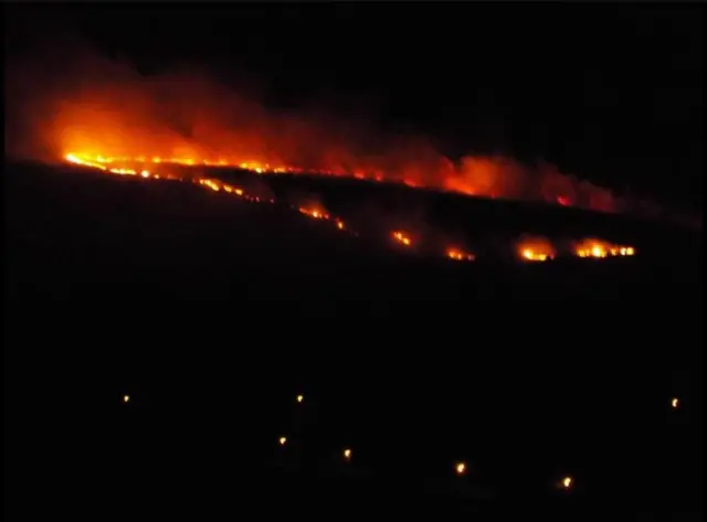 Woodhead Pass fire