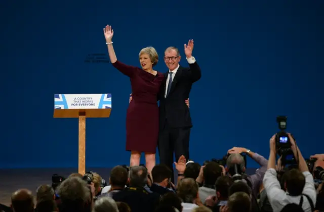 Theresa May and husband, Philip