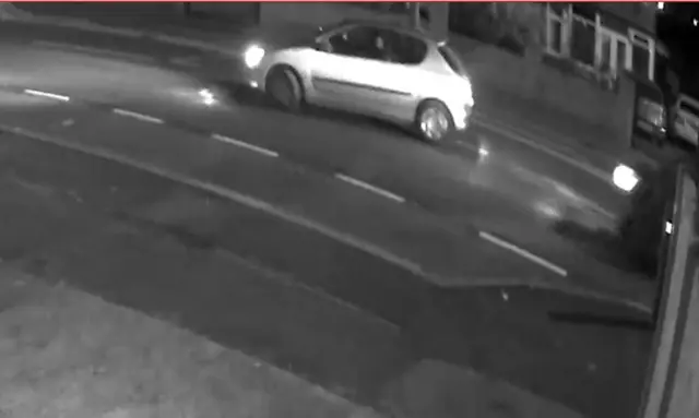 CCTV image of car