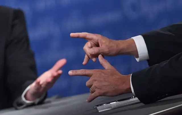 the candidates hands