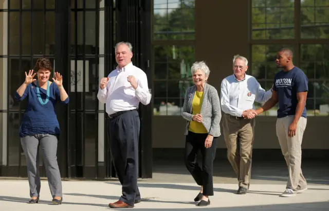 Tim Kaine and his wife