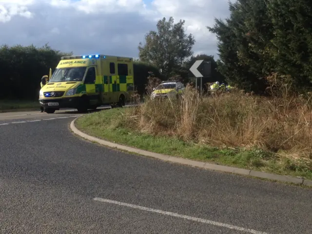 A12 accident scene