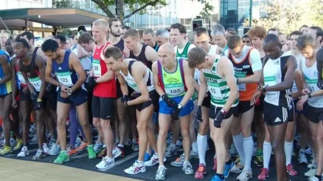 Runners at Birmingham half marathon